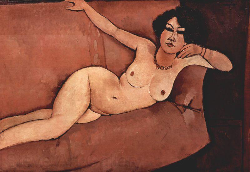 Amedeo Modigliani Akt auf Sofa